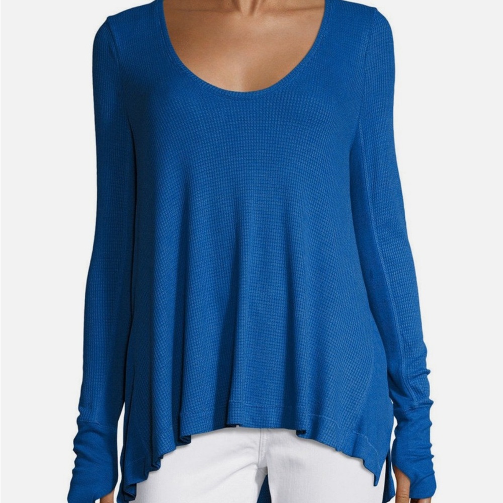 Free People (We the Free) Malibu Thermal in cobalt blue.